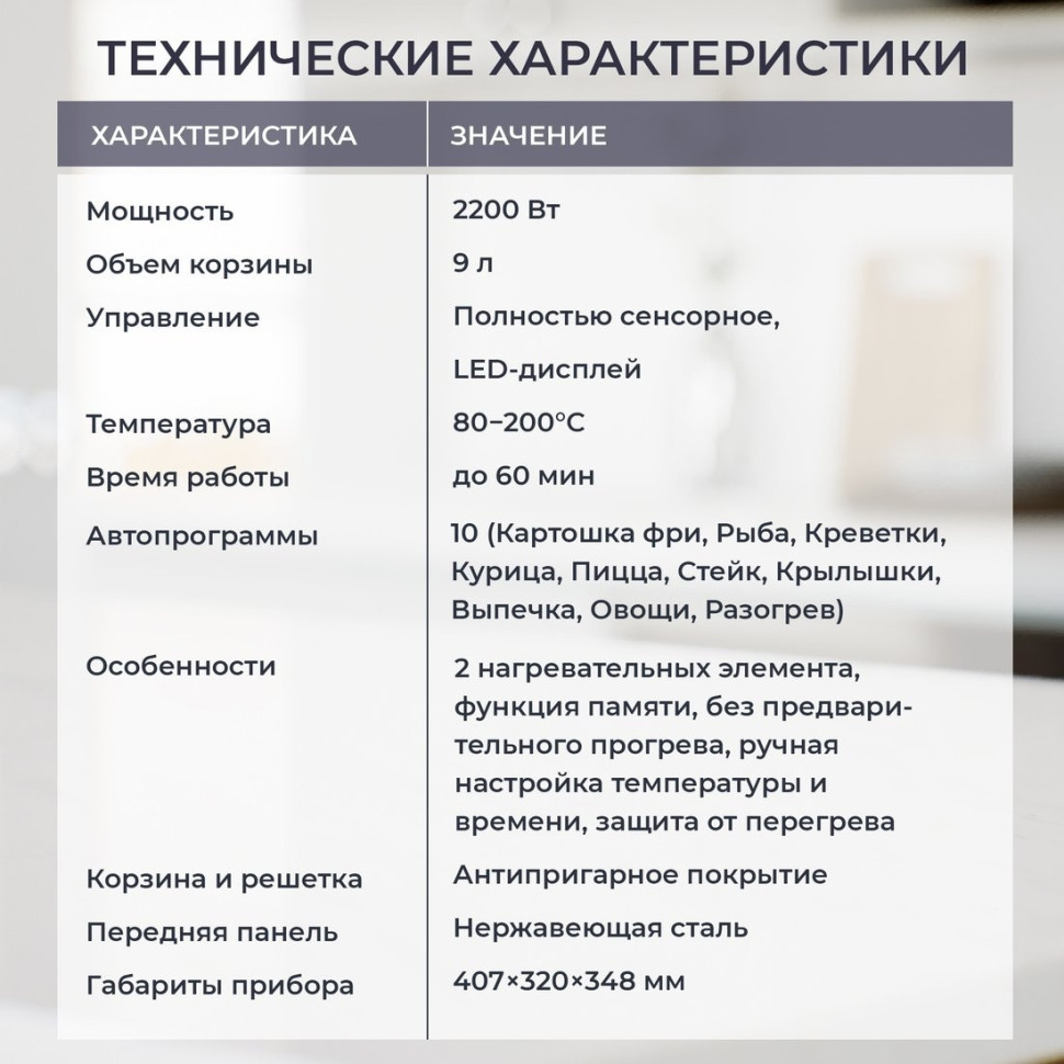 Аэрогриль Evolution AIRO 9600TW
