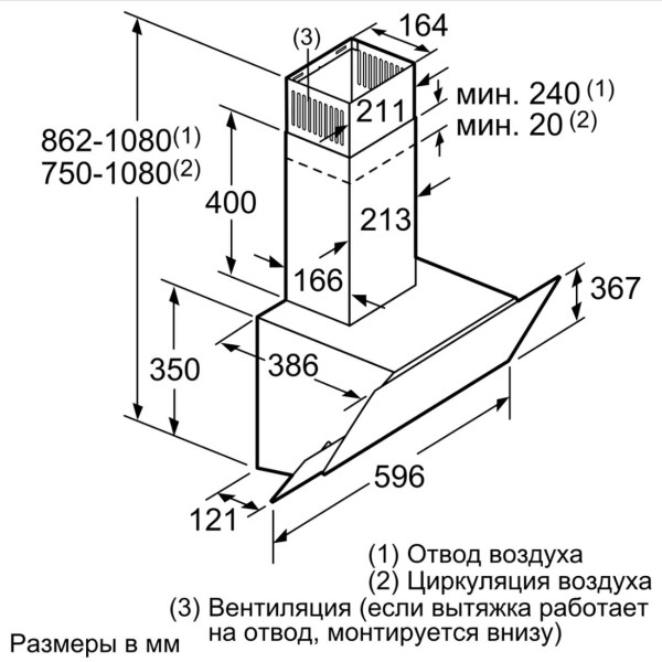 Вытяжка Bosch DWK65AJ90R