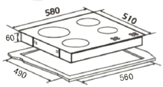 Варочная панель Oasis P-IBS