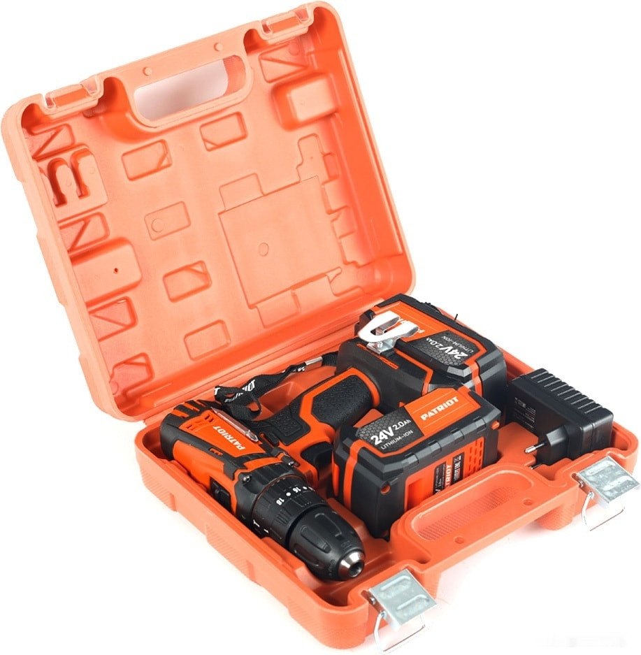 Дрель-шуруповерт Patriot BR 241ES-h 180201246 (с 2-мя АКБ, кейс) Дрель-шуруповерт Patriot BR 241ES-h 180201246 (с 2-мя АКБ, кейс)