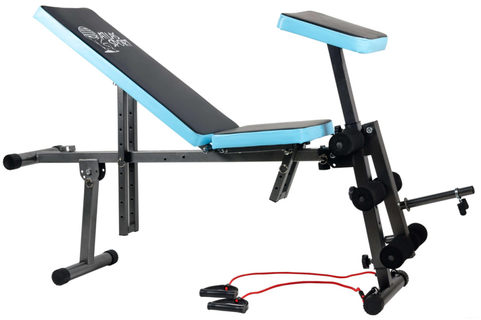 Силовая скамья Atlas Sport AS-03 Pro с партой (черный/синий) Силовая скамья Atlas Sport AS-03 Pro с партой (черный/синий)