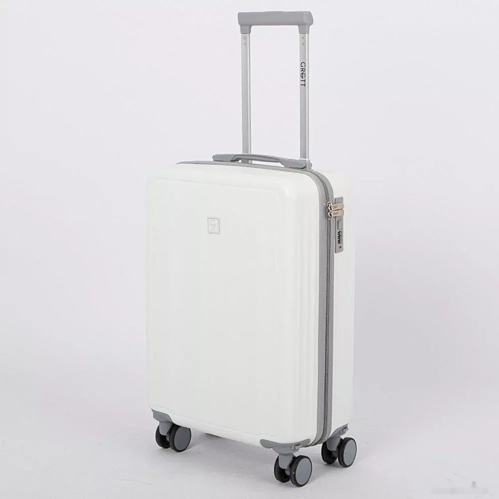 Чемодан-спиннер Grott 340-614/5-20 (белый) Чемодан-спиннер Grott 340-614/5-20 (белый)