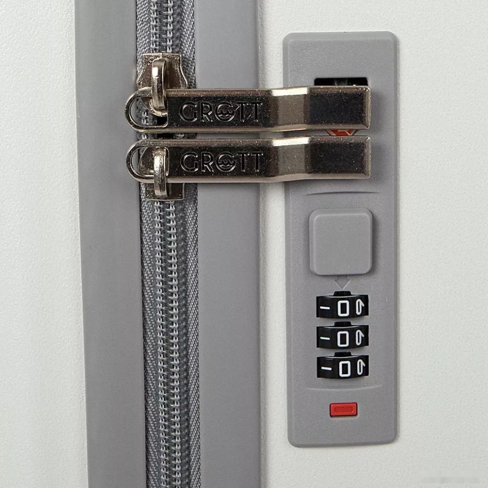 Чемодан-спиннер Grott 340-614/5-20 (белый) Чемодан-спиннер Grott 340-614/5-20 (белый)