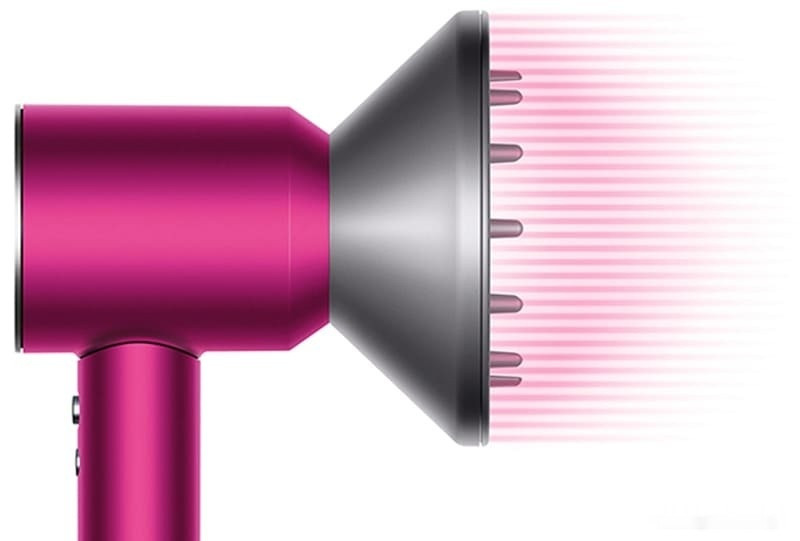 Фен Dyson HD08 Supersonic (фуксия/серебристый)