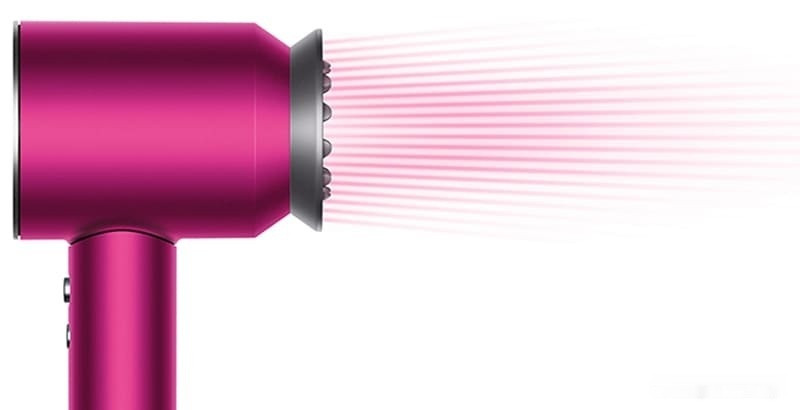 Фен Dyson HD08 Supersonic (фуксия/серебристый)