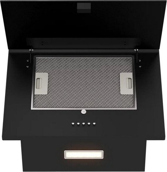 Вытяжка Elikor Коралл 50П-430-К3Д 266399 (черный/черное стекло)