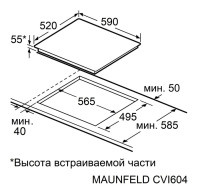 Варочная панель Maunfeld CVI604SBEXBK