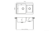Кухонная мойка Polygran Brig 772 (кремовый)