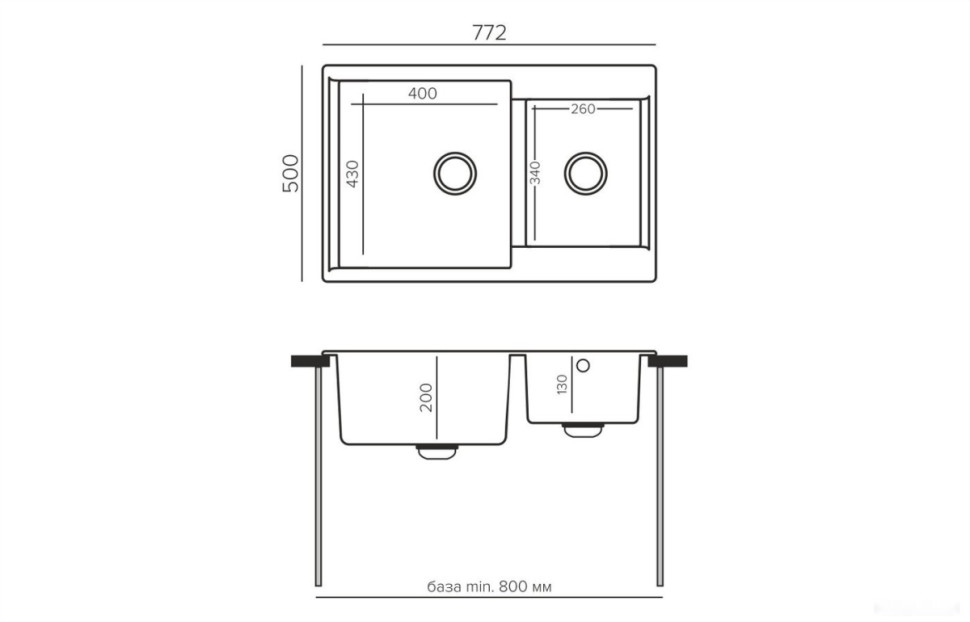 Кухонная мойка Polygran Brig 772 (кремовый) Кухонная мойка Polygran Brig 772 (кремовый)
