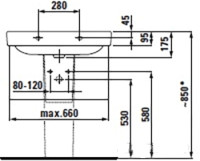 Полупьедестал Laufen Pro 8199630000001
