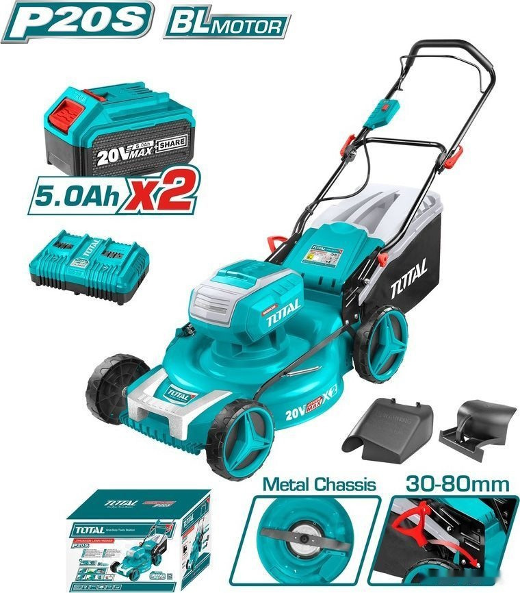 Газонокосилка Total TLMLI20182 (с 2-мя АКБ) Газонокосилка Total TLMLI20182 (с 2-мя АКБ)