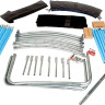 Батут GetActive Jump 10ft - 312 см складной, лестница, сетка (синий) Батут GetActive Jump 10ft - 312 см складной, лестница, сетка (синий)