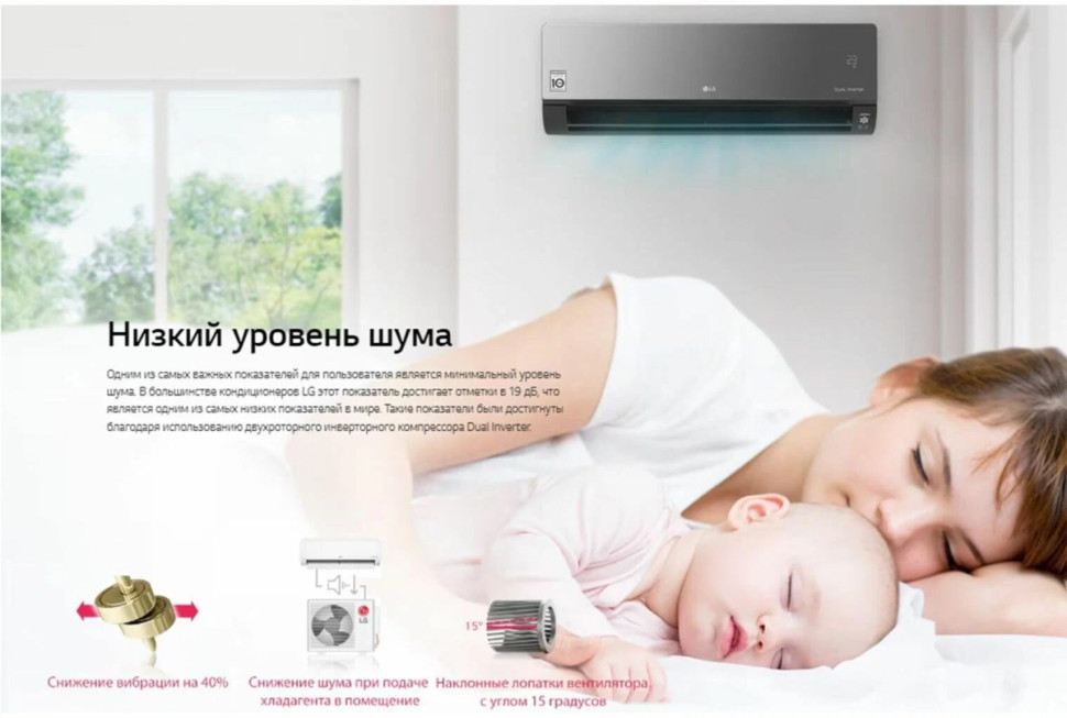 Кондиционер LG ARTCOOL Mirror AC09BK Кондиционер LG ARTCOOL Mirror AC09BK