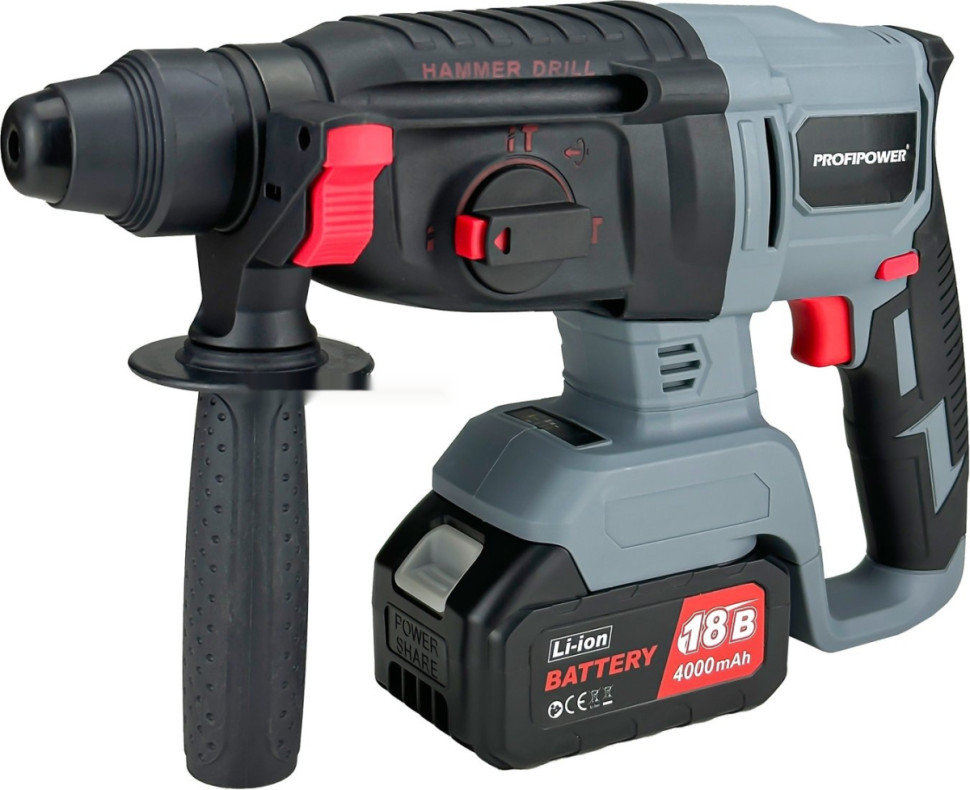 Перфоратор Profipower MKDHR-18V (с 1-им АКБ, кейс) Перфоратор Profipower MKDHR-18V (с 1-им АКБ, кейс)