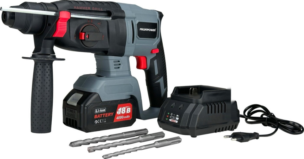 Перфоратор Profipower MKDHR-18V (с 1-им АКБ, кейс) Перфоратор Profipower MKDHR-18V (с 1-им АКБ, кейс)