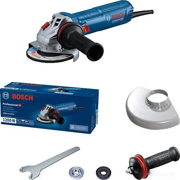 Угловая шлифмашина Bosch GWS 12-125 S Professional 06013A6020 Угловая шлифмашина Bosch GWS 12-125 S Professional 06013A6020