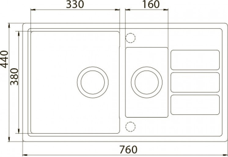 Кухонная мойка Zorg Eco 4 черный