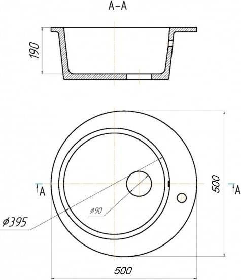Кухонная мойка Saniteco Linea (оникс)