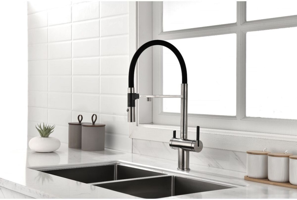 Смеситель Paulmark Gravity Gr213188-NI Смеситель Paulmark Gravity Gr213188-NI