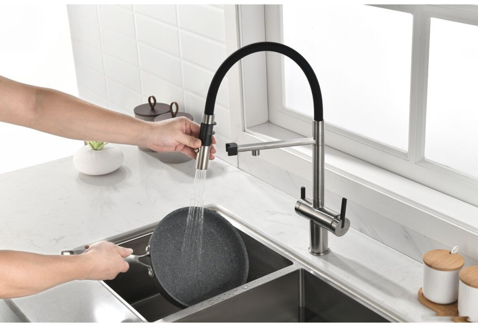 Смеситель Paulmark Gravity Gr213188-NI Смеситель Paulmark Gravity Gr213188-NI