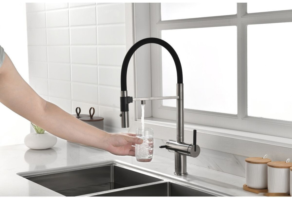 Смеситель Paulmark Gravity Gr213188-NI Смеситель Paulmark Gravity Gr213188-NI