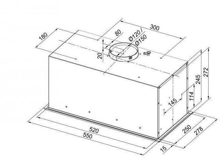 Вытяжка Konigin Checkbox 60 (слоновая кость) Вытяжка Konigin Checkbox 60 (слоновая кость)