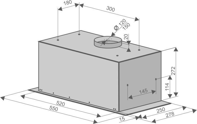 Вытяжка Konigin Checkbox 60 (слоновая кость) Вытяжка Konigin Checkbox 60 (слоновая кость)