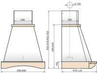 Вытяжка Elikor Ротонда 90П-650-П3Д (бежевый/дуб неокрашеный)