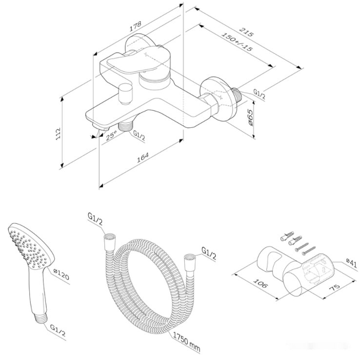 Смеситель Am.Pm X-Joy F85A15000