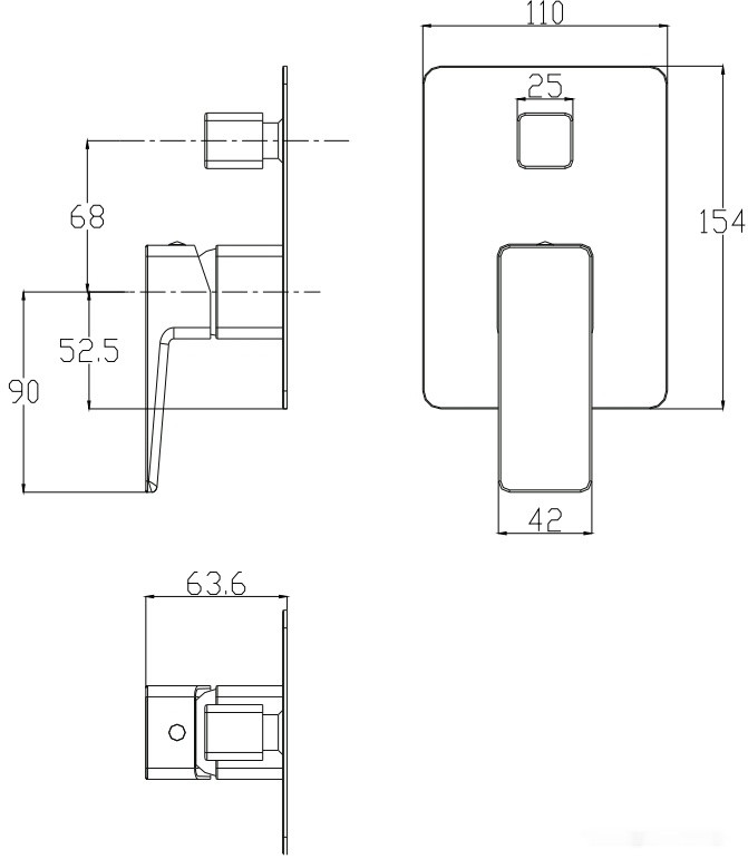 Смеситель Omnires Parma PM7435BL Смеситель Omnires Parma PM7435BL