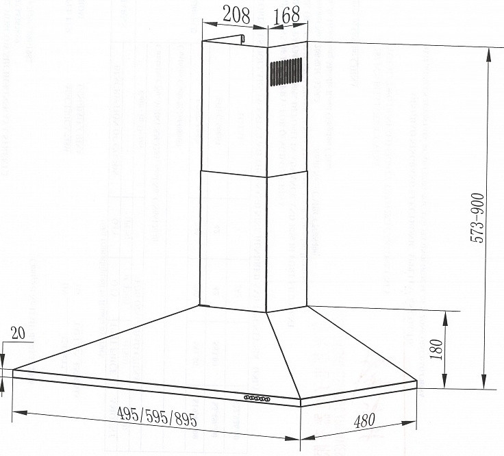 Вытяжка Maunfeld CORK 50 нержавеющая сталь Вытяжка Maunfeld CORK 50 нержавеющая сталь