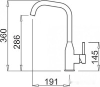 Смеситель Elleci Dora G40 Nero