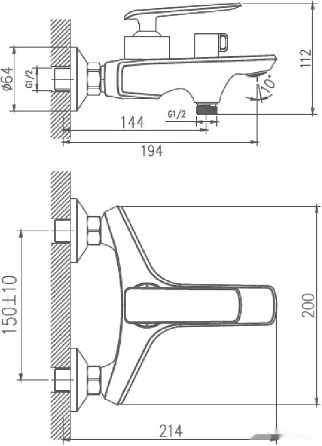 Смеситель Haiba HB60548-7 (черный) Смеситель Haiba HB60548-7 (черный)