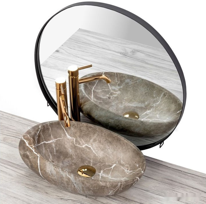Умывальник Rea Roxy B Stone Nature U6650 Умывальник Rea Roxy B Stone Nature U6650