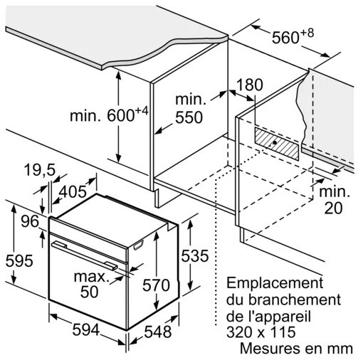 Духовой шкаф Bosch Serie 4 HBA573BB1