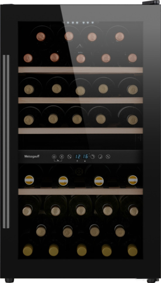 Винный шкаф Weissgauff WWC-49 DB DualZone Винный шкаф Weissgauff WWC-49 DB DualZone