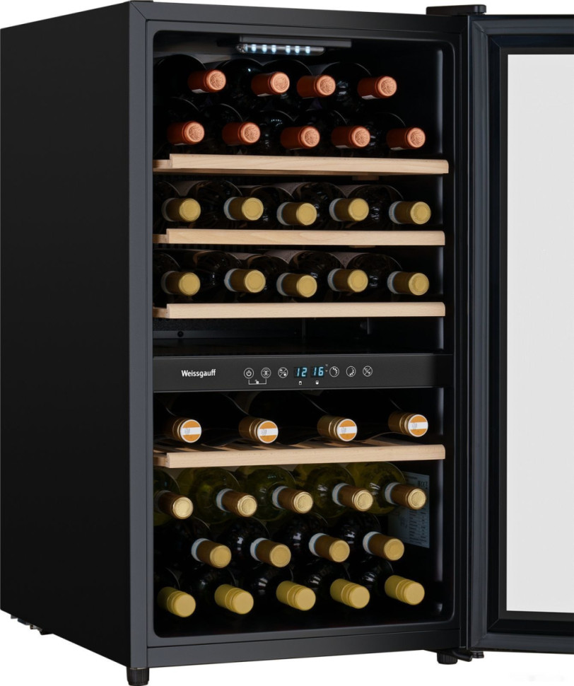 Винный шкаф Weissgauff WWC-49 DB DualZone Винный шкаф Weissgauff WWC-49 DB DualZone