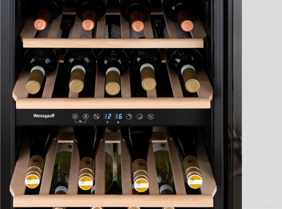 Винный шкаф Weissgauff WWC-49 DB DualZone Винный шкаф Weissgauff WWC-49 DB DualZone