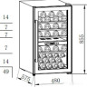 Винный шкаф Weissgauff WWC-49 DB DualZone Винный шкаф Weissgauff WWC-49 DB DualZone
