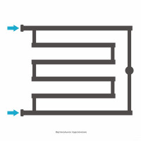Полотенцесушитель Сунержа High-Tech model "L+" 500х650 00-4052-5065