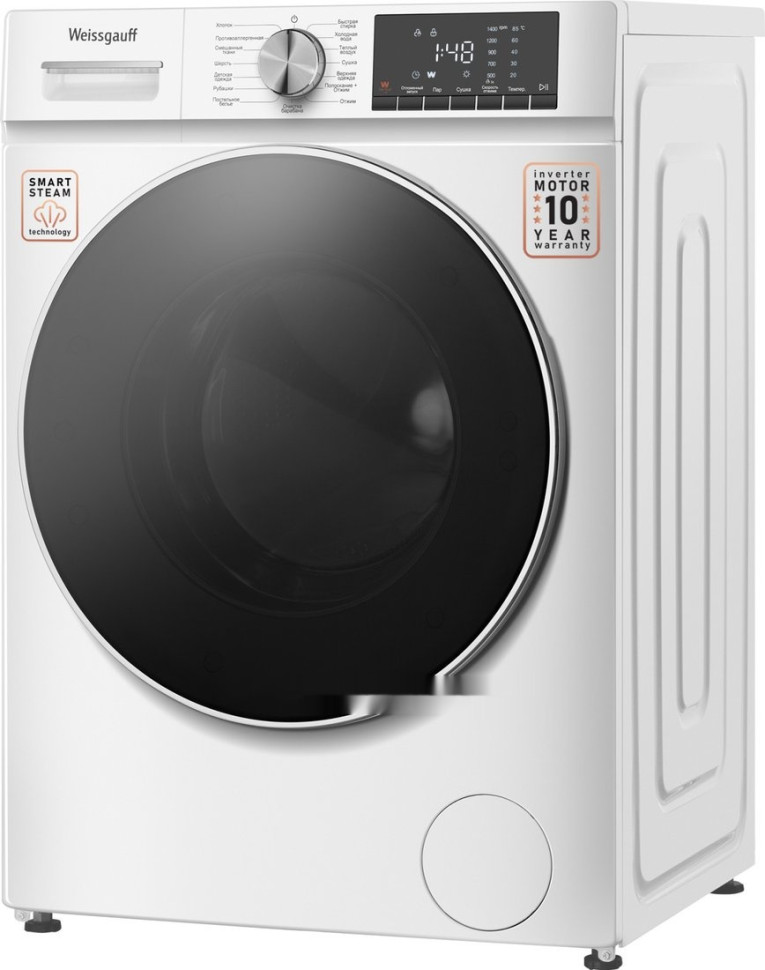 Стиральная машина Weissgauff WMD 58411 Smart Inverter Steam Стиральная машина Weissgauff WMD 58411 Smart Inverter Steam