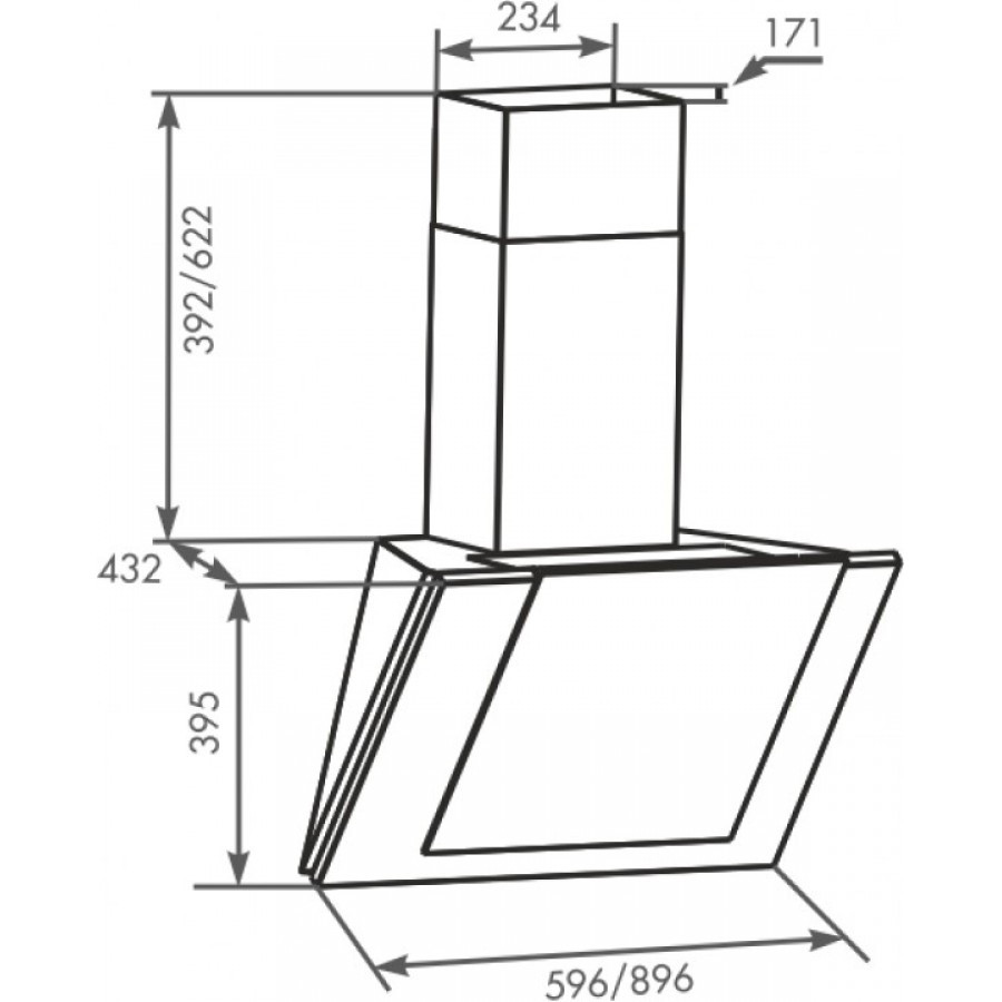 Вытяжка ZorG Technology Titan 750 90 WH