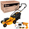 Deko DKLM40V + DKCW25 085-2025 (газонокосилка, мойка высокого давления, 2 АКБ)