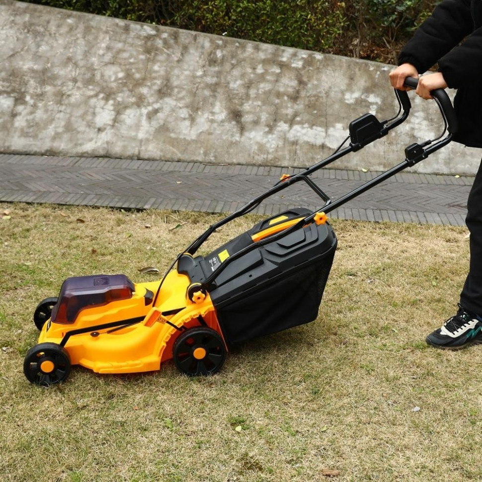 Deko DKLM40V + DKCW25 085-2025 (газонокосилка, мойка высокого давления, 2 АКБ)