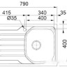 Кухонная мойка Franke OLL 611-79 Кухонная мойка Franke OLL 611-79