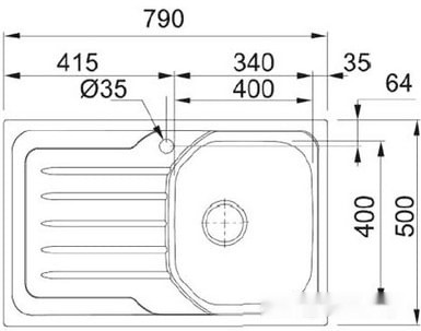 Кухонная мойка Franke OLL 611-79 Кухонная мойка Franke OLL 611-79