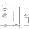 Умывальник Ceramica Nova Element CN7005MB