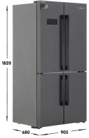 Многодверный холодильник Grundig GQN20130LXBR