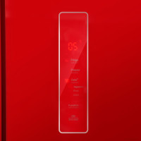 Четырёхдверный холодильник CENTEK CT-1745 Red