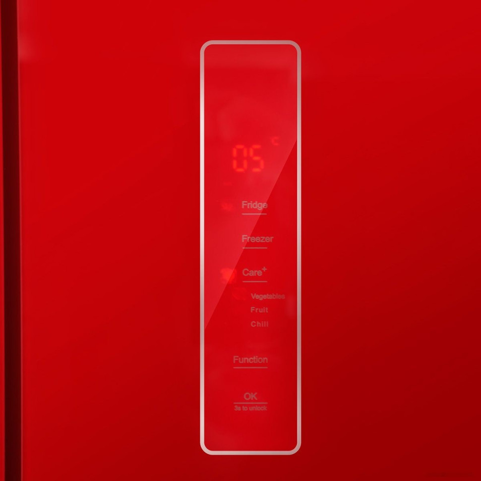 Четырёхдверный холодильник CENTEK CT-1745 Red